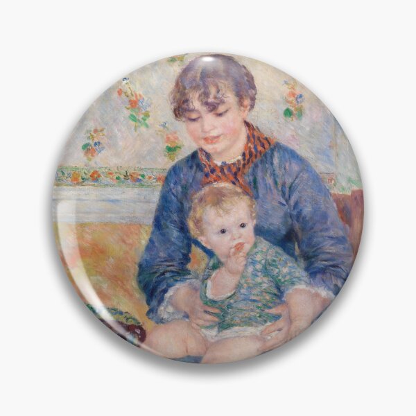 Item preview, Young Mother Jeune Mere by Pierre-Auguste Renoir: Tender Impressionist Poster designed and sold by artofuniverse.