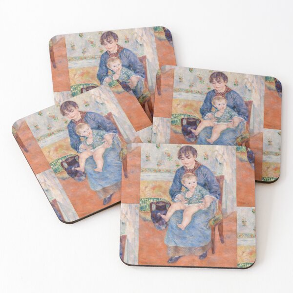 Item preview, Young Mother Jeune Mere by Pierre-Auguste Renoir: Tender Impressionist Poster designed and sold by artofuniverse.