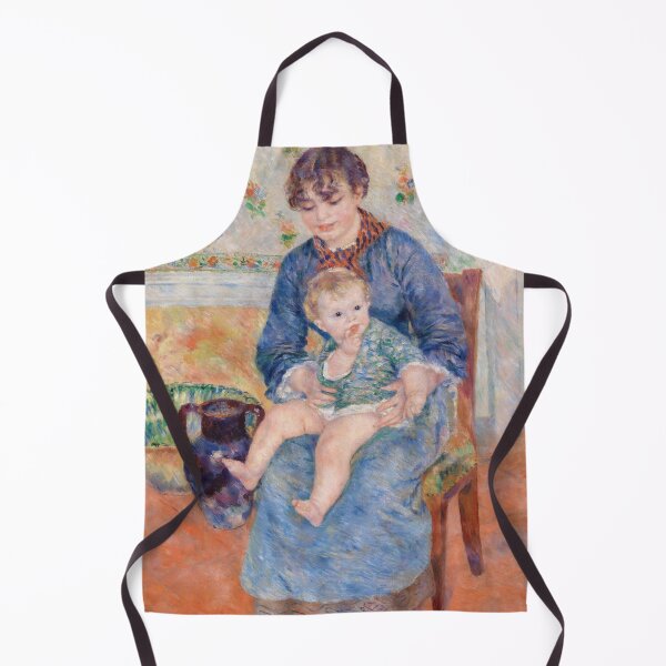 Item preview, Young Mother Jeune Mere by Pierre-Auguste Renoir: Tender Impressionist Poster designed and sold by artofuniverse.