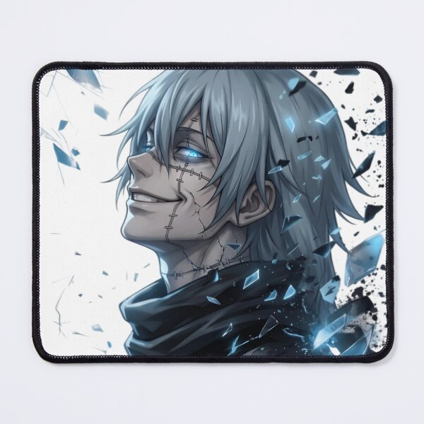 Item preview, Dark Cursed Spirit Anime Aesthetic – Blue Lightning Broken Glass Villain Art designed and sold by Dyan4.