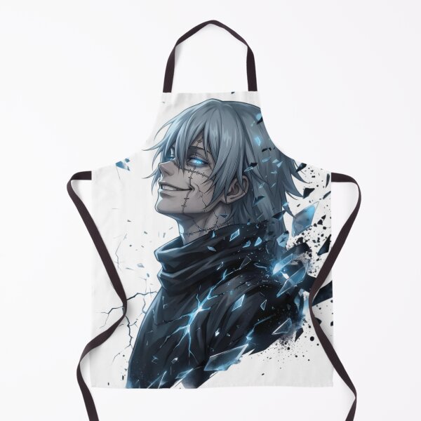 Item preview, Dark Cursed Spirit Anime Aesthetic – Blue Lightning Broken Glass Villain Art designed and sold by Dyan4.
