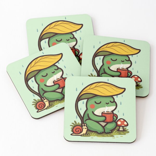 Item preview, Cozy Frog Tea – Rainy Day Whimsy designed and sold by Dogandesighn.