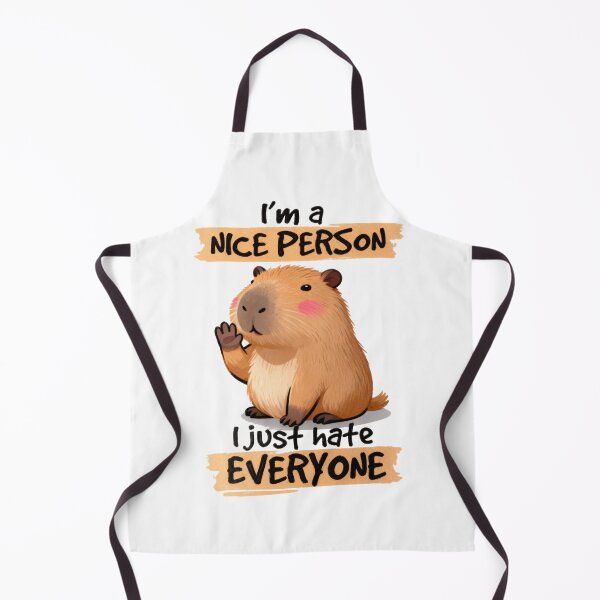Item preview, I'm a Nice Capybara, I Just Hate Everyone designed and sold by Lukasz Kobylka.