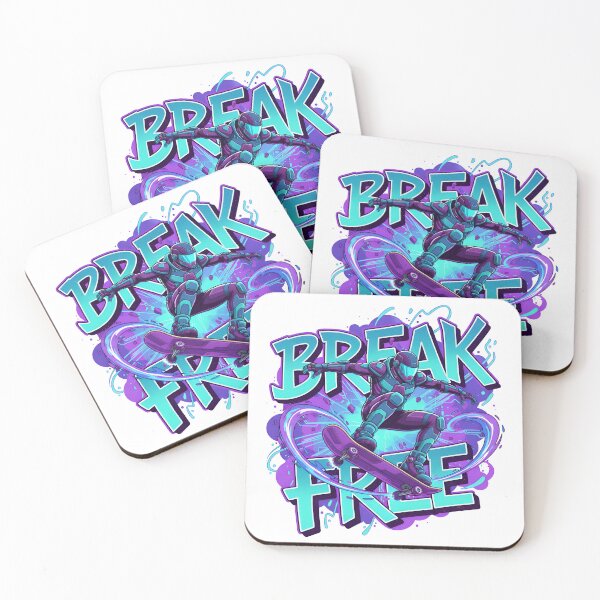 Item preview, Break Free Skateboard Shirt | Cyberpunk Skater Streetwear Graphic Tee designed and sold by Rivistudio.
