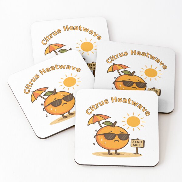 Item preview, Citrus Heat Wave Funny Orange | Cute Summer Humor Fruit (Nagpur Orange Inspired) designed and sold by Globalcitytees.