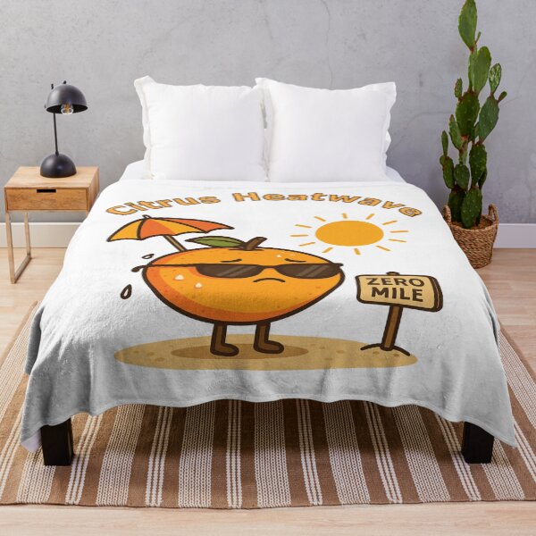 Item preview, Citrus Heat Wave Funny Orange | Cute Summer Humor Fruit (Nagpur Orange Inspired) designed and sold by Globalcitytees.