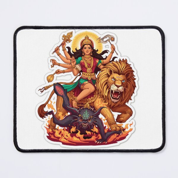 Item preview, Goddess Kushmanda Sticker  designed and sold by Teewave-Ashish.