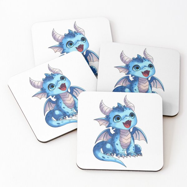 Item preview, Cute Water Dragon | Tiny Fantasy Dragon | Kawaii Dragon Art designed and sold by ToritheGoblin.