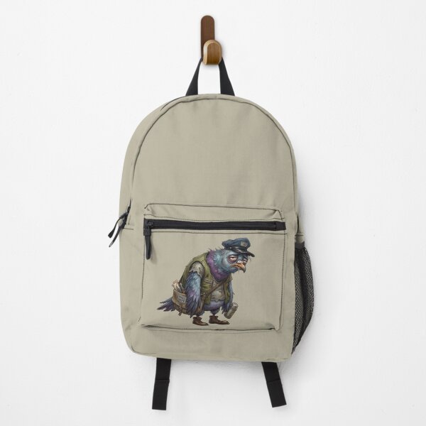 Item preview, Gritty Exhausted Pigeon Postal Worker Illustration - Urban Work Life Aesthetic designed and sold by Englandbear.