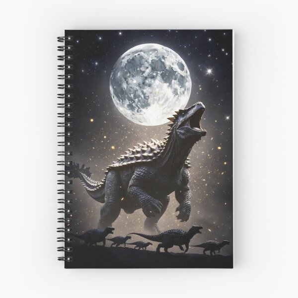 Item preview, Ankylosaurus Moonlit Roar Armored Dinosaur Glowing Particles Night Sky designed and sold by Syrupulse.