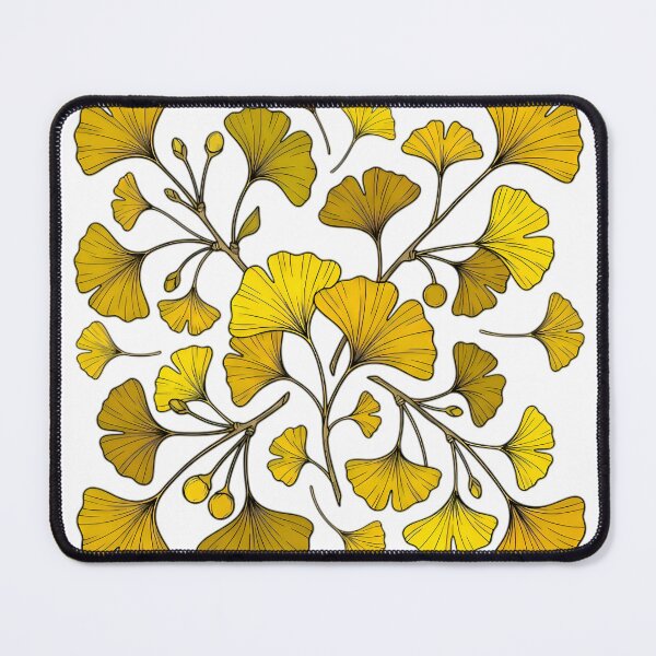 Item preview, Modern Ginkgo Leaves Botanical Line Art Single Flower designed and sold by AlanyaArtX.