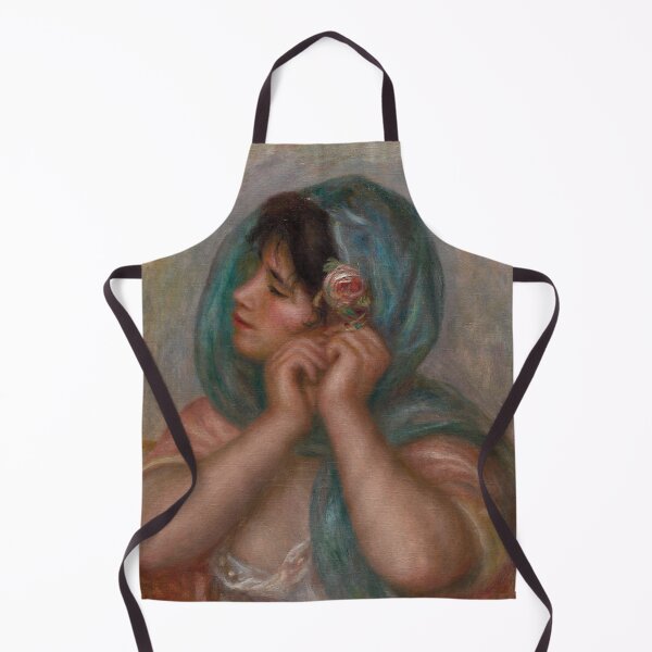 Item preview, Young Woman Arranging Her Earring by Pierre-Auguste Renoir: Impressionist Portrait Poster designed and sold by artofuniverse.