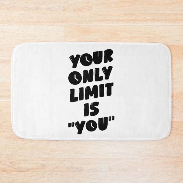 Item preview, Your Only Limit is You Motivational Quote designed and sold by "Positive Vibes & Daily Lifestyle".