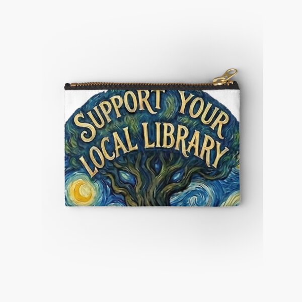 Item preview, Support Your Local Library Tree Artistic Night Book Design Great Librarian Gift 001 designed and sold by sadedream.