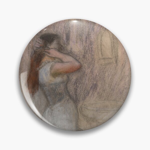 Item preview, Young Woman at Her Toilette by Pierre-Auguste Renoir: Intimate Impressionist Poster designed and sold by artofuniverse.