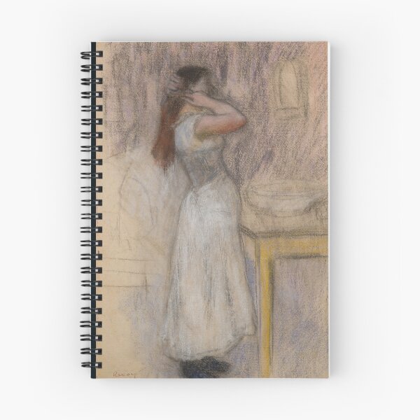 Item preview, Young Woman at Her Toilette by Pierre-Auguste Renoir: Intimate Impressionist Poster designed and sold by artofuniverse.