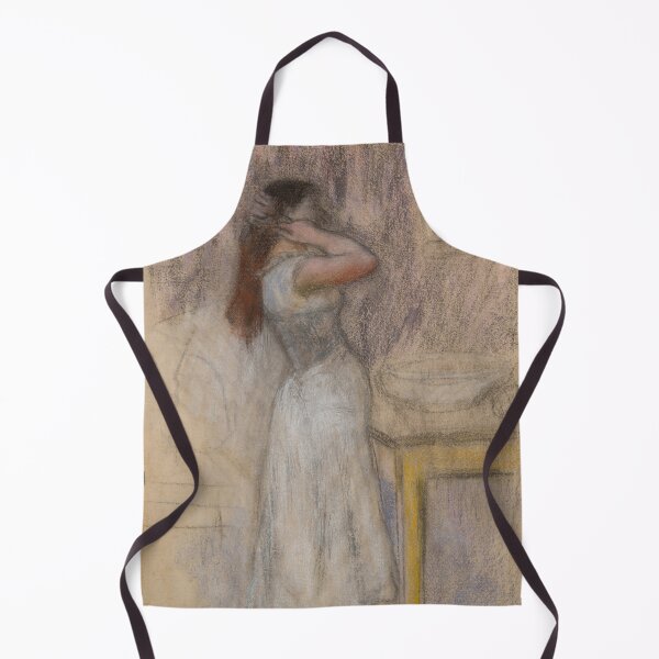 Item preview, Young Woman at Her Toilette by Pierre-Auguste Renoir: Intimate Impressionist Poster designed and sold by artofuniverse.