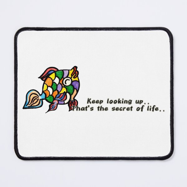 Item preview, Keep Looking Up – Colorful Fish Inspirational Quote Design designed and sold by NANTONAKU〜なんとなく〜.