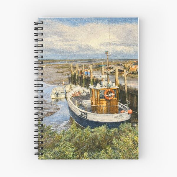 Item preview, Brancaster Staithe Fishing Boat – Norfolk Coastal Oil Style designed and sold by MyriadNorfolk.