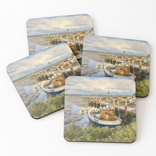 Item preview, Brancaster Staithe Fishing Boat – Norfolk Coastal Oil Style designed and sold by MyriadNorfolk.