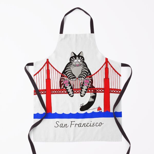 Item preview, Funny Giant Tabby Cat Sitting On San Francisco Golden Gate Bridge designed and sold by Daisy Grimes.