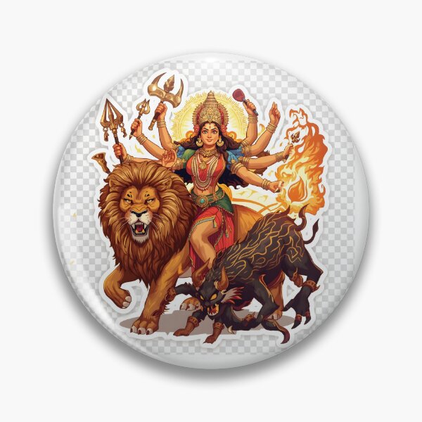 Item preview, Goddess Katyayani Sticker   designed and sold by Teewave-Ashish.