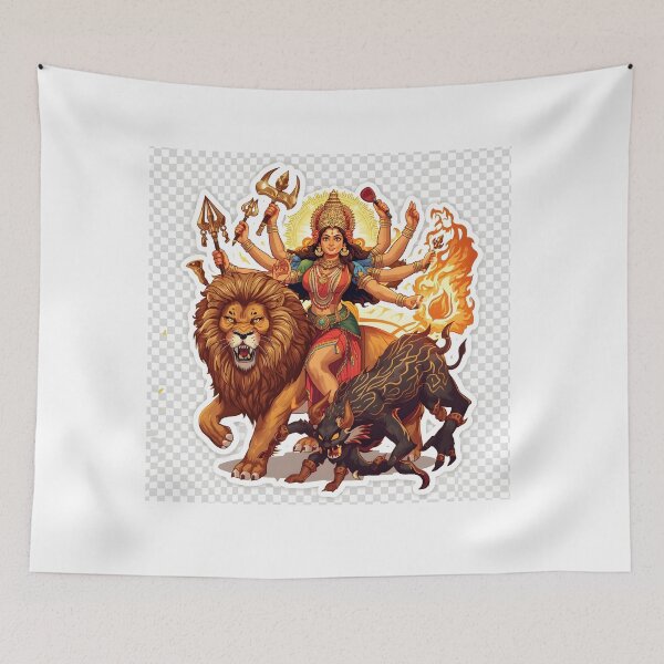 Item preview, Goddess Katyayani Sticker   designed and sold by Teewave-Ashish.