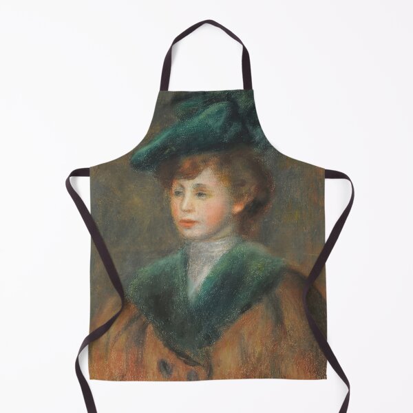 Item preview, Young Woman in a Green Hat by Pierre-Auguste Renoir: Impressionist Portrait Poster designed and sold by artofuniverse.