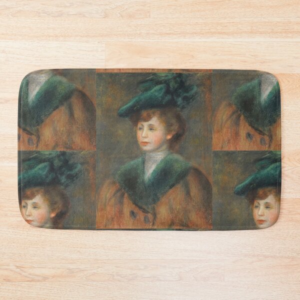 Item preview, Young Woman in a Green Hat by Pierre-Auguste Renoir: Impressionist Portrait Poster designed and sold by artofuniverse.