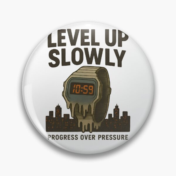 Item preview, Level Up Slowly Shirt | Progress Over Pressure Motivational Graphic Tee designed and sold by Rivistudio.