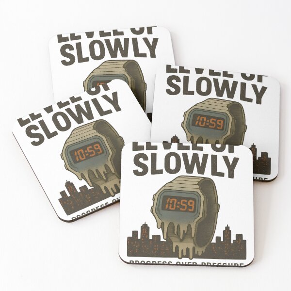 Item preview, Level Up Slowly Shirt | Progress Over Pressure Motivational Graphic Tee designed and sold by Rivistudio.