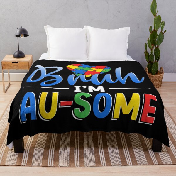 Item preview, Bruh Im Au-some Autism Awareness Heart Puzzle Piece Support Neurodiversity Pride designed and sold by Daisy Grimes.