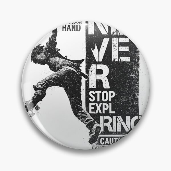 Item preview, Never Stop Exploring Parkour Streetwear Design – Urban Freerunning Typography T-Shirt & Sticker designed and sold by IconicDesignsXd.