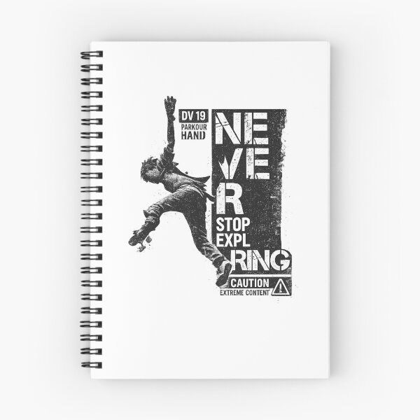 Item preview, Never Stop Exploring Parkour Streetwear Design – Urban Freerunning Typography T-Shirt & Sticker designed and sold by IconicDesignsXd.