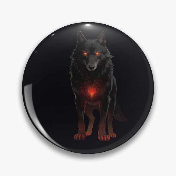 Item preview, Dark Sacred Wolf Crowned by Beheaded Cathedral Cross designed and sold by GeoWhimsy Studio.