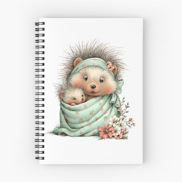 Item preview, Cute Hedgehog Cuddle Mother's Day Art designed and sold by lojadpop.