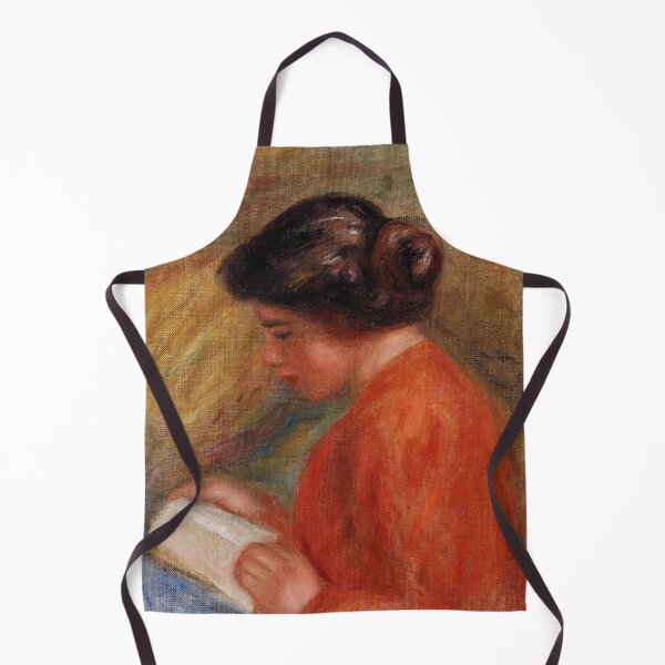 Item preview, Young Woman Reading Jeune Femme Lisant Buste by Pierre-Auguste Renoir: Bookish Art Print designed and sold by artofuniverse.