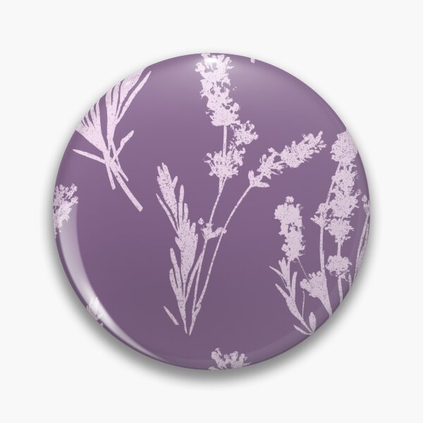 Item preview, Botanical Lavender Silhouette Sprig Pattern Dusty Purple and Light Pink designed and sold by NoemiMarozsan.