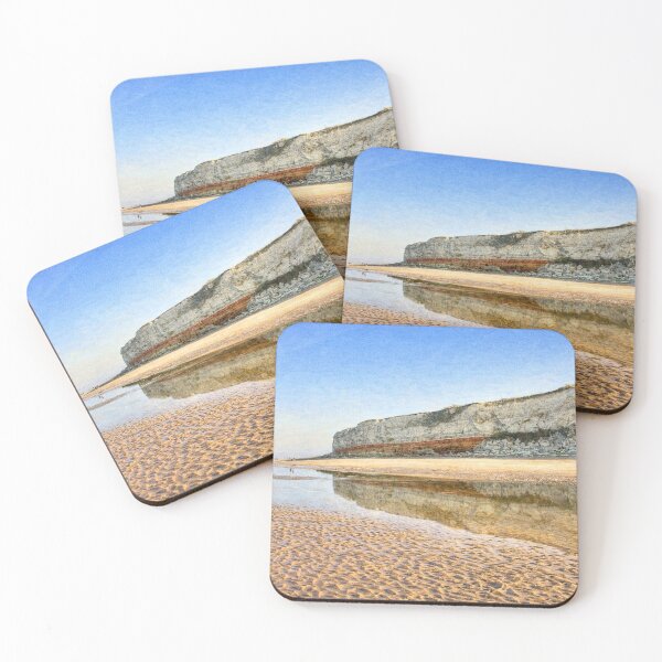 Item preview, Hunstanton Cliffs at Low Tide – Norfolk Soft Oil style Coastal Painting designed and sold by MyriadNorfolk.