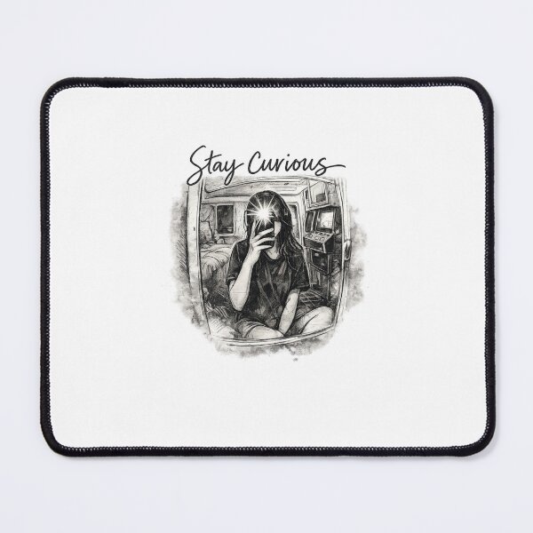 Item preview, STAY CURIOUS - Handwritten Style Van Life designed and sold by sabily.