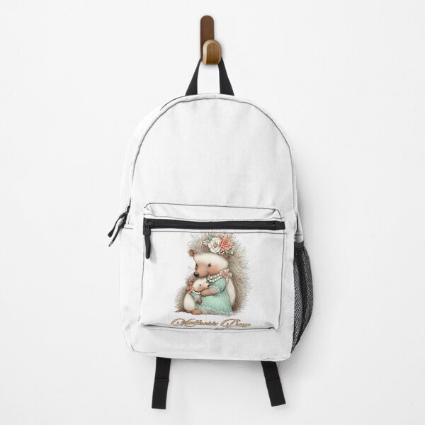 Item preview, Sweet Hedgehog Hug Floral Mother's Day Art designed and sold by lojadpop.