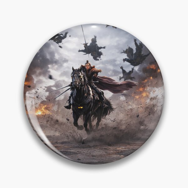 Item preview, Warrior Riding Through Fire and Smoke designed and sold by Farheen786.