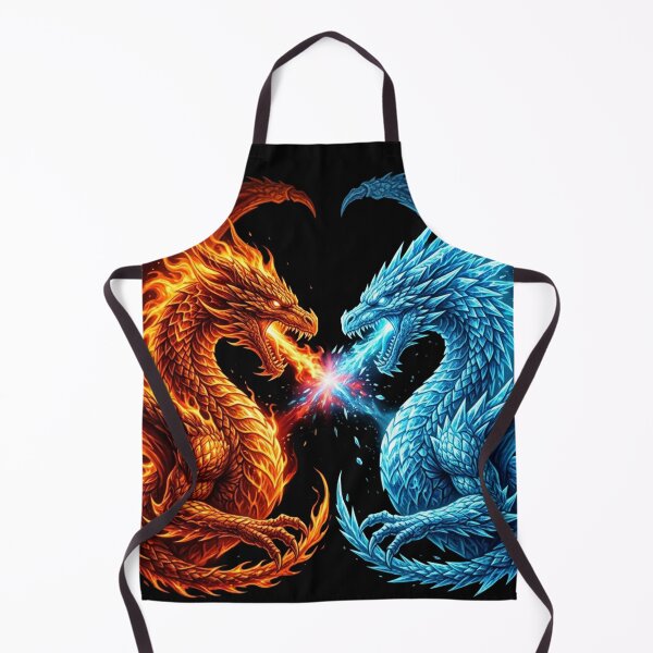 Item preview, Fire vs Ice Dragon Split designed and sold by Stickersdevelop.