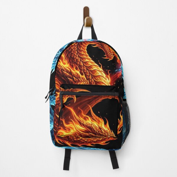 Item preview, Fire vs Ice Dragon Split designed and sold by Stickersdevelop.