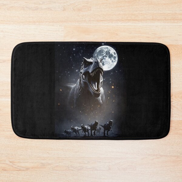 Item preview, Roaring Tyrannosaurus Rex Moonlit Full Moon Starry Night Dinosaur Art designed and sold by Syrupulse.