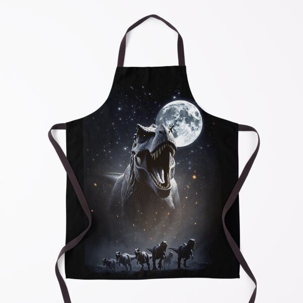 Item preview, Roaring Tyrannosaurus Rex Moonlit Full Moon Starry Night Dinosaur Art designed and sold by Syrupulse.