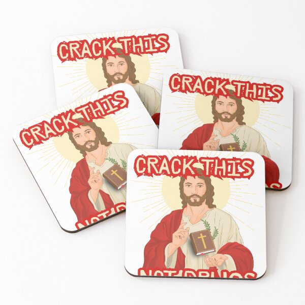Item preview, Jesus Christ Glitch Art Illustration – crack this not drugs designed and sold by paggorek.
