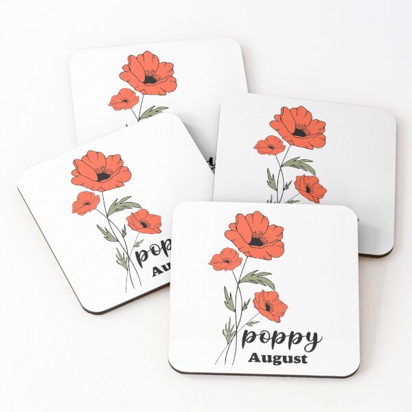 Item preview, August Birth Mounth Flower - Poppy Aesthetic designed and sold by Lumina-Studio.