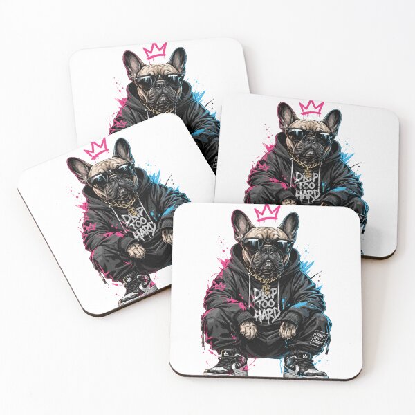 Item preview, Drip Too Hard - Urban Streetwear French Bulldog designed and sold by Aura Design Studios.