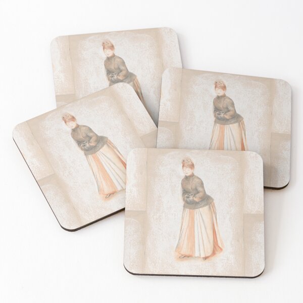 Item preview, Young Woman With a Muff by Pierre-Auguste Renoir: Impressionist fine art print designed and sold by artofuniverse.